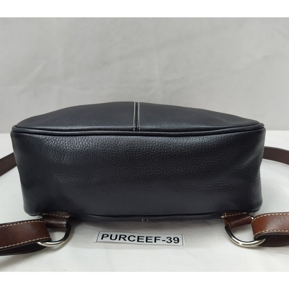 Dooney & Bourke Black Pebbled Leather Top Handle Zipper Closure Backpack main image 9